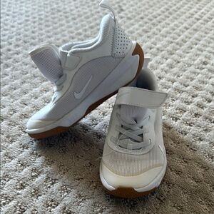 Nike Tan and White Sneakers Modern Design